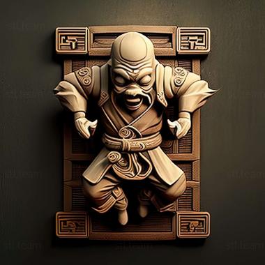 3D model Rag Doll Kung Fu game (STL)